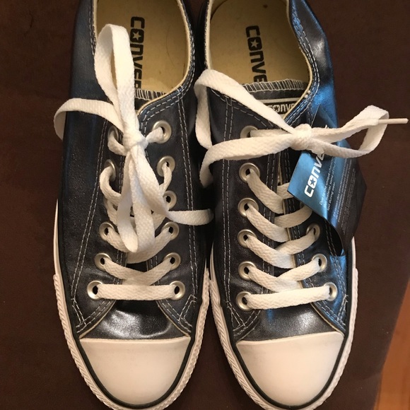 Converse Shoes - Converse All Star Sneakers Metallic Blue 7 NWT